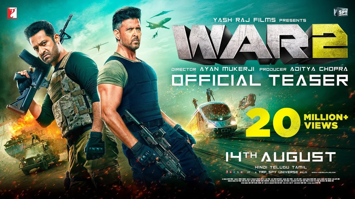 WAR 2 Teaser Review: Hrithik vs NTR, Kiara’s Charm & Ayan’s Cinematic Thunder!